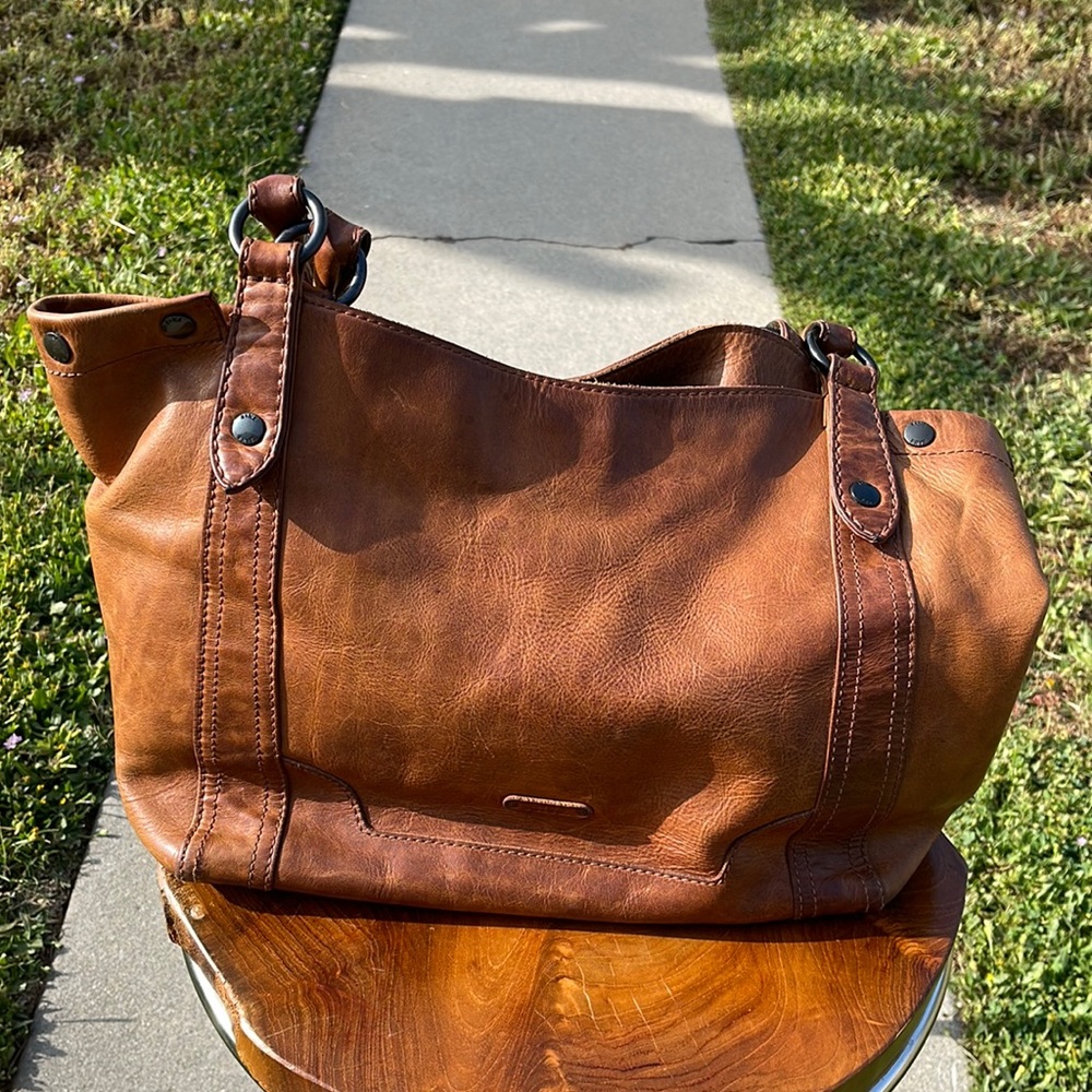 Frye Melissa  Tote / Shoulder Bag Cognac Brown